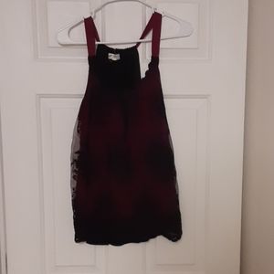 Burgundy top